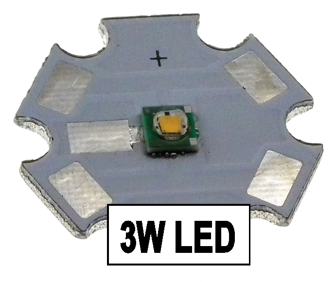 3W High Power LED - Amber/ Orange