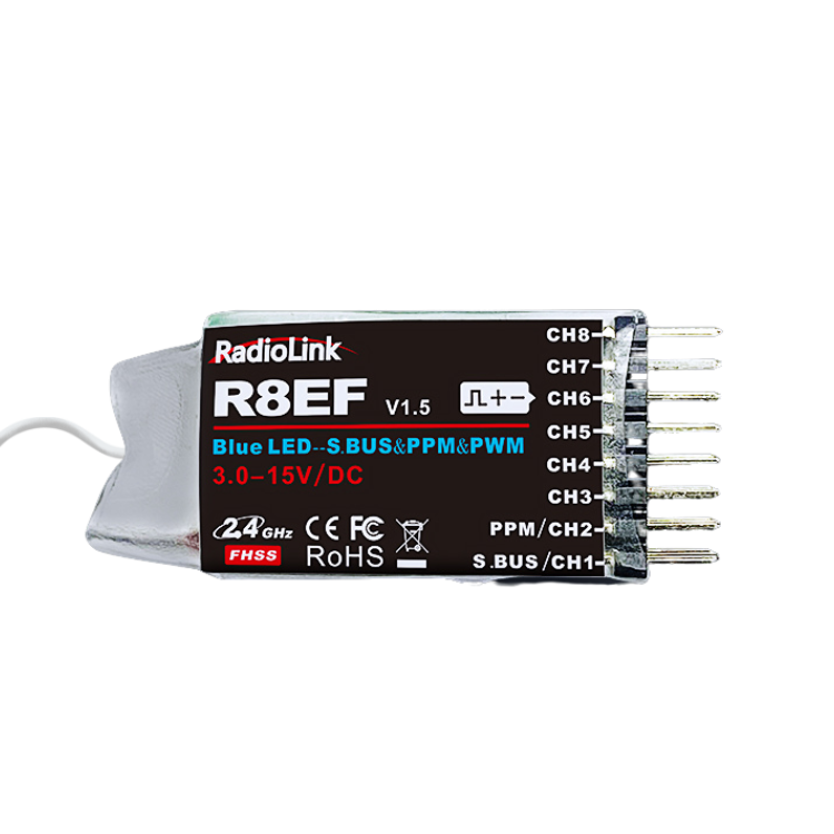 Radiolink R8EF 8 Channel Receiver - Compatible with T8FB Transmitter